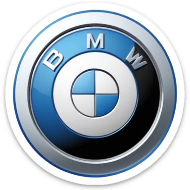 Bmw logo emiji sticker