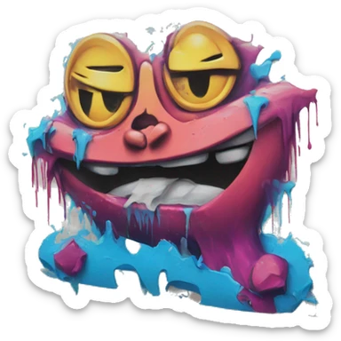 Graffiti in baku sticker