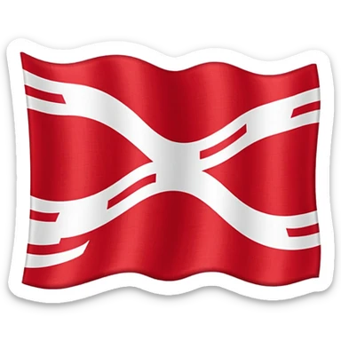 Cornwall flag waving sticker