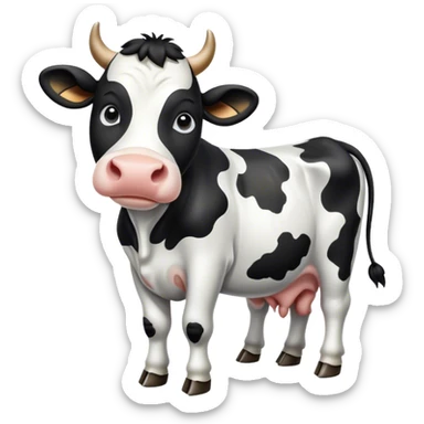 Cow sticker
