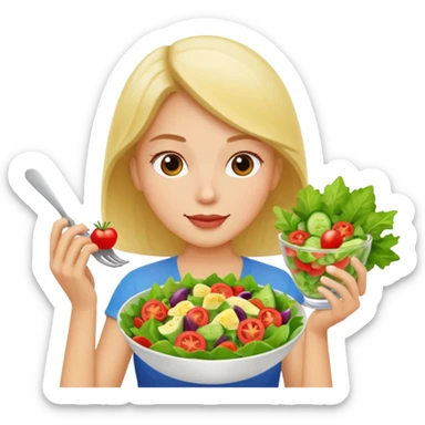 eating healthy sticker