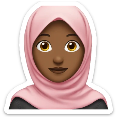 girl avatar with hijab sticker