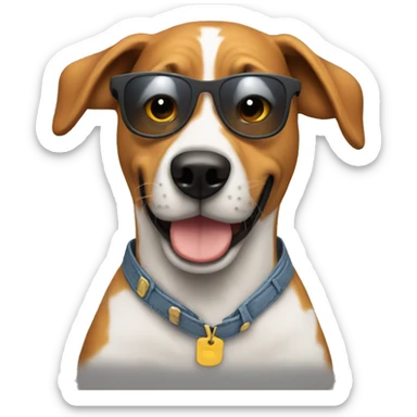 Cool dog sticker