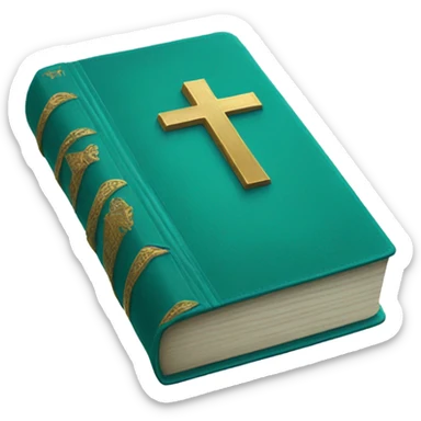 Teal Bible  sticker