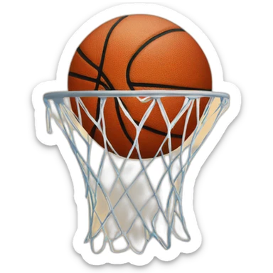 Basketball sticker