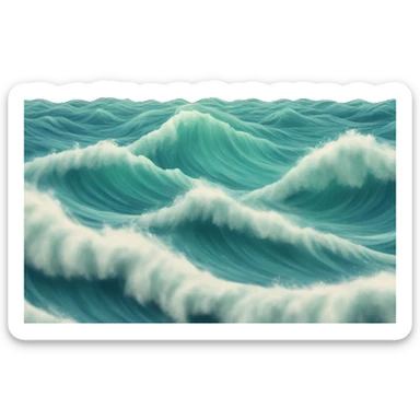 Ocean waves  sticker