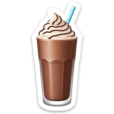Milkshake chocolate sticker