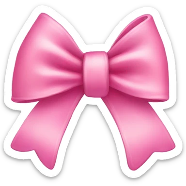 Cute pink little bow sticker