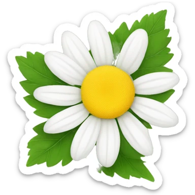 CHAMOMILE with leaf sticker