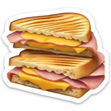panini with ham and cheese sticker