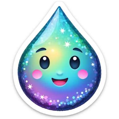 glitter killer sticker