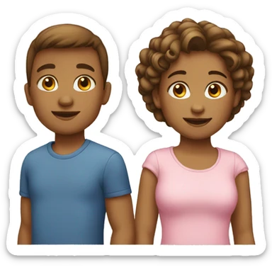 Family emoji 2 boys 1 girl sticker