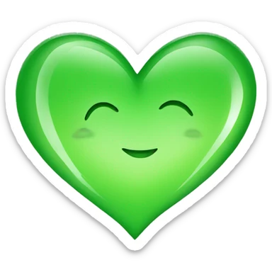green heart sticker