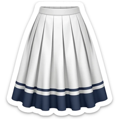 create a white midi skirt sticker
