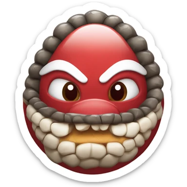 EMOJI DE DECORACIÓN DE AÑO NUEVO CHINO DEL AÑO DE LA SEPIENTE CON SERPIENTE ROJA Y 2025 ABAJO, EL EMOJI ES TODO ROJO CON BLANCO Y MUY LINDO sticker
