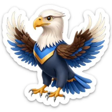 Hogwarts Ravenclaw brown Eagle sticker