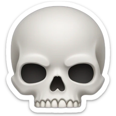 one interagalactic alpha skull emoji  sticker