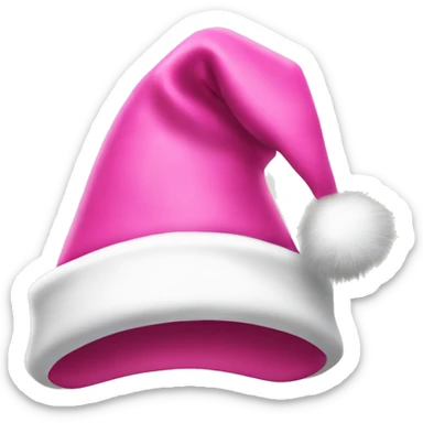 pink Santa hat sticker