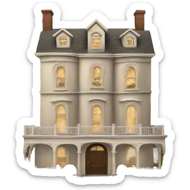 Fancy house sticker