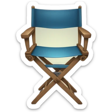 Movie director chair sticker