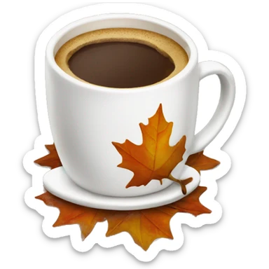 Autumn coffe  sticker