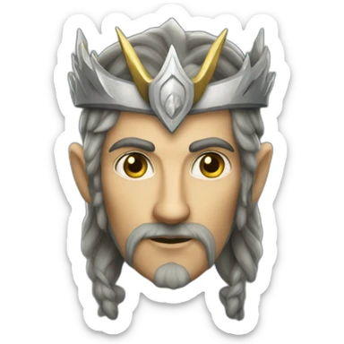 Turgon High King of the Noldorin Elves sticker