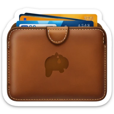 wallet credit card sticker