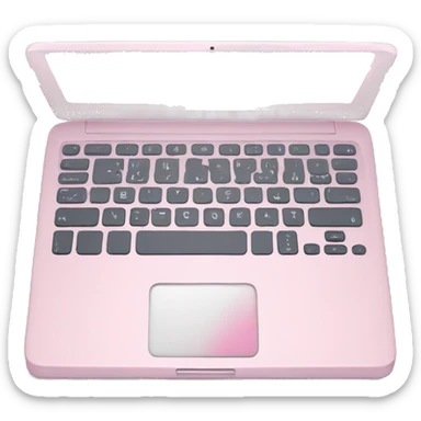 pastel pink laptop sticker