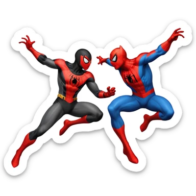 Spiderman vs Batman sticker