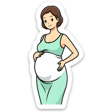 Pregnant drunk mom sticker