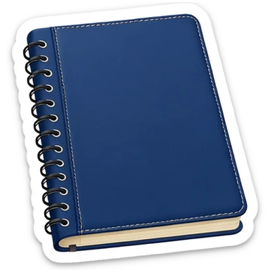 Navy blue notebook 📒  sticker