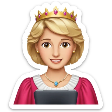 content face typing, Princess diana sticker