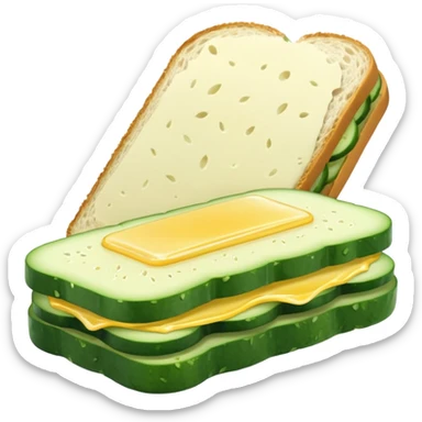 cucumber sandwich without excessive cucumber sticker