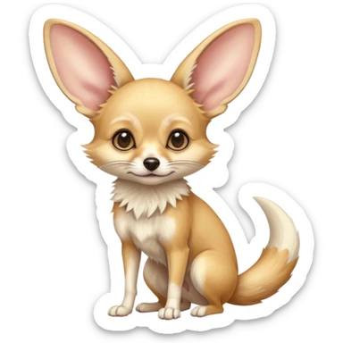 Fennec-Jerboa-Fox-chihuahua-hybrid, full body sticker
