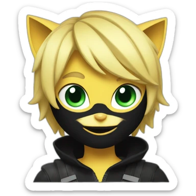 Miraculous cat noir sticker