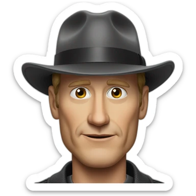 Woody Harrelson from now you see me - realistic sticker