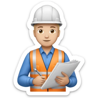 Ingeniero cuerpo completo hasta los pies  sticker