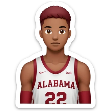 Alabama Crimson Tide, college basketball player sticker