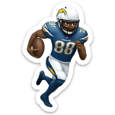 San Diego Chargers Runner sticker