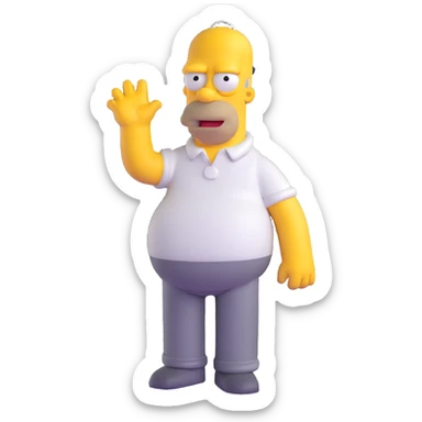 Homer Simpson sticker
