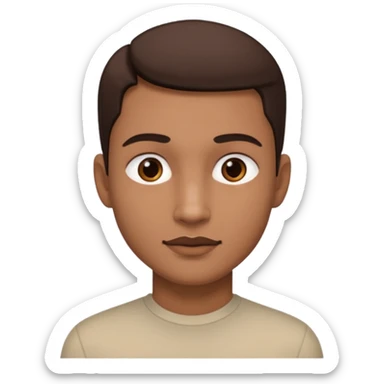 a person with a lot of details 3/4 view sticker