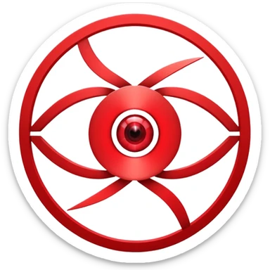 Eye-catching logo for MedSignal, red pulse cutting through geometric forms forming the letters ‘AI’, glowing red highlights with smooth, modern lines, clean white background, powerful and memorable for a tech-forward healthcare brand sticker