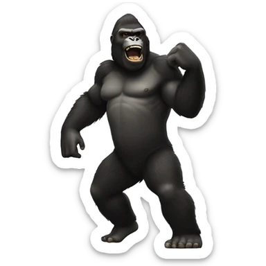 King Kong dancing sticker