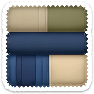 fabrics grey navy olive beige sticker