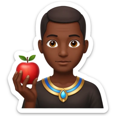 farao in egypt man apple  sticker