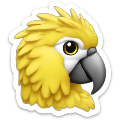 arara-moletom-amarelo sticker