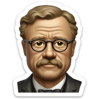 President Theodore Roosevelt sticker