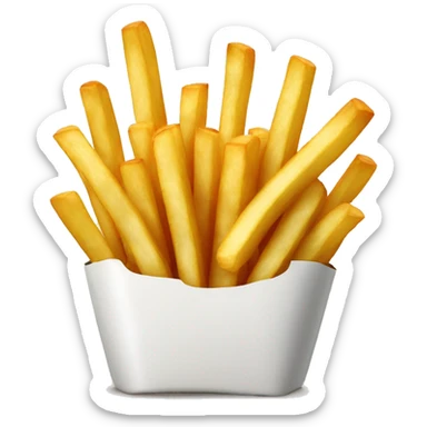 french fries sticker