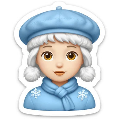 snow beret object sticker