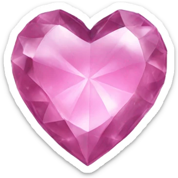 Cristal heart sticker